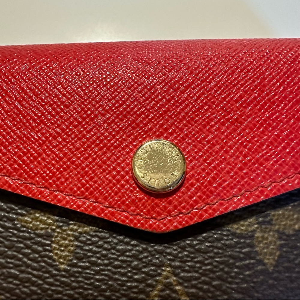 LOUIS VUITTON Monogram Sarah Multicartes Coquelicot - Picture 3 of 12